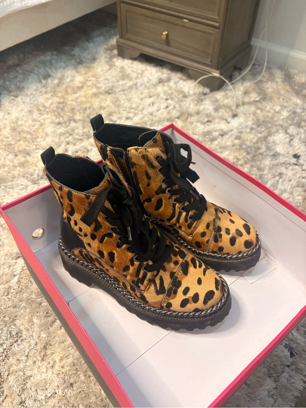 Vince Camuto Leopard Boots - Size 5.5